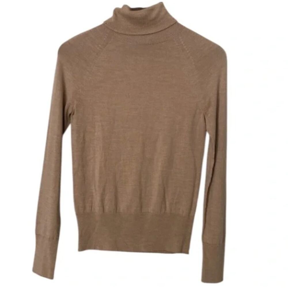 Banana Republic Tan Merino Turtleneck Sweater Sz XS